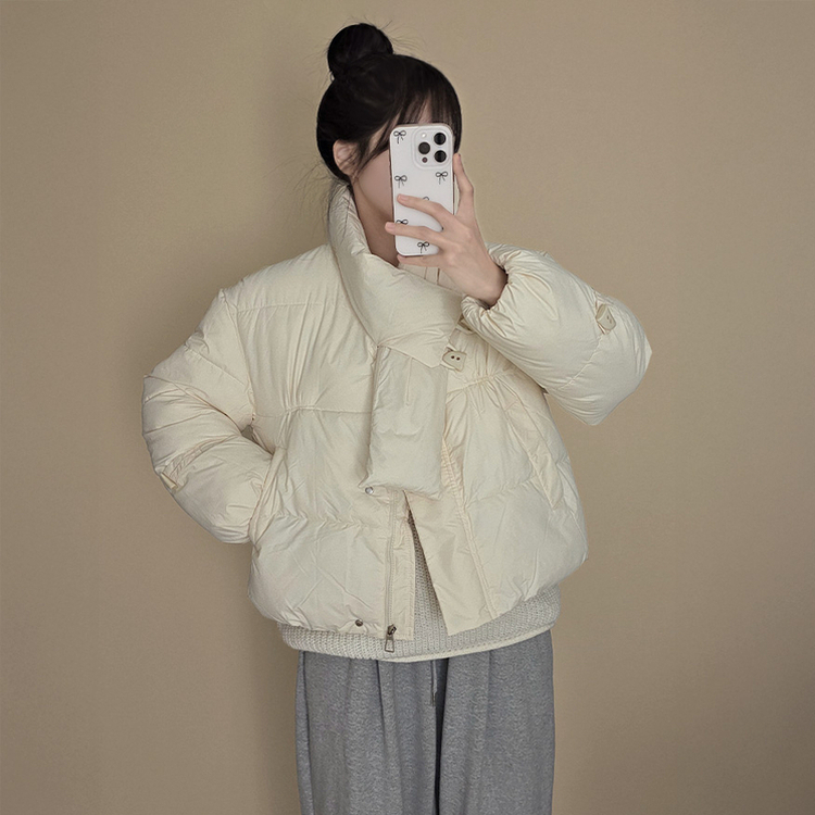 ストリングポケットショートダウンジャンパー IVORY