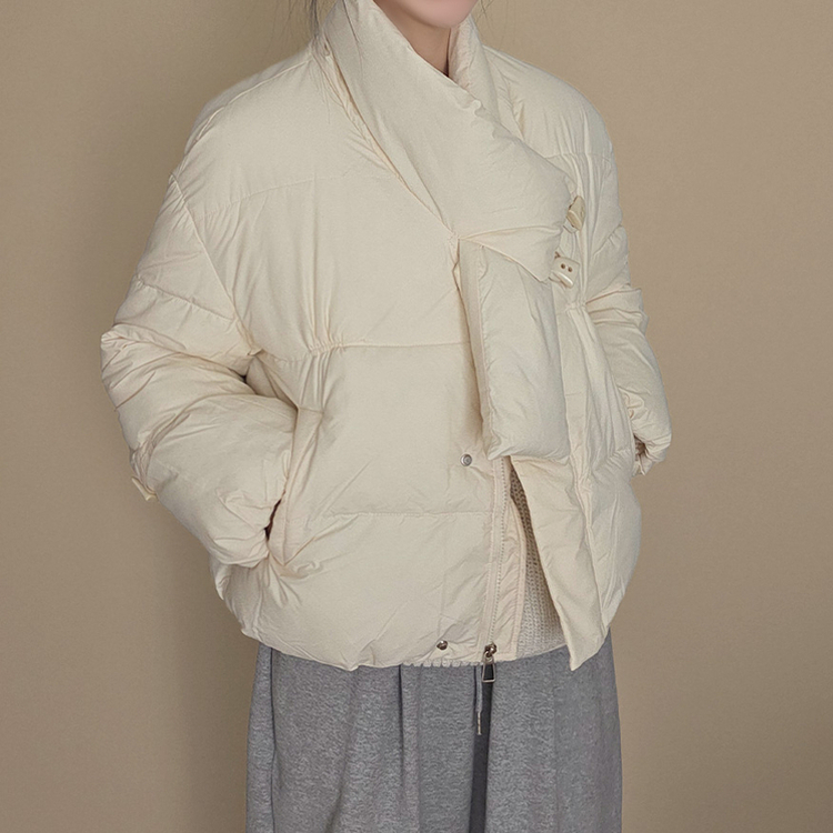 ストリングポケットショートダウンジャンパー IVORY