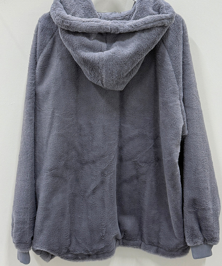 オーバーフィットフードファージャンパー