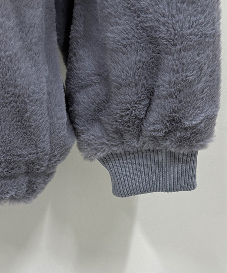 オーバーフィットフードファージャンパー