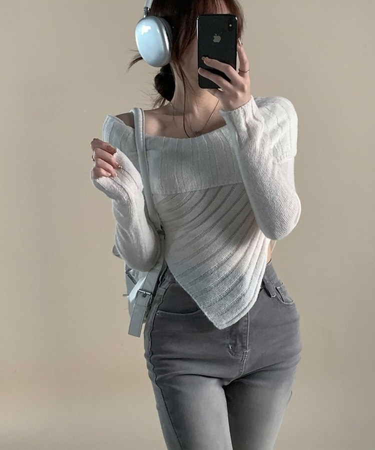 リブアンバランススパンニット IVORY