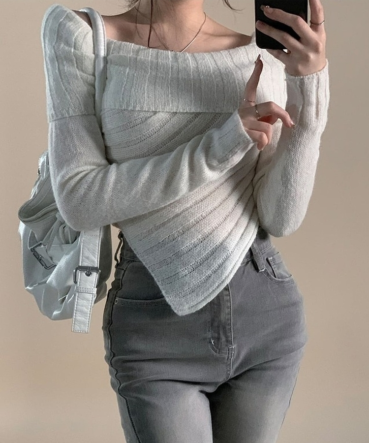 リブアンバランススパンニット IVORY