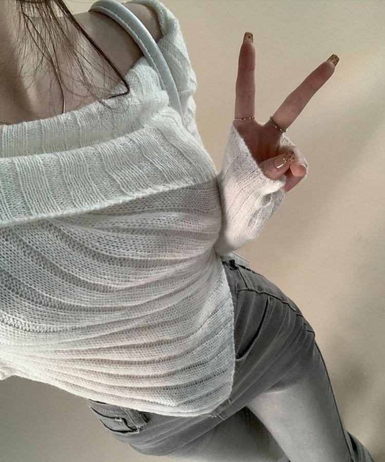 リブアンバランススパンニット IVORY