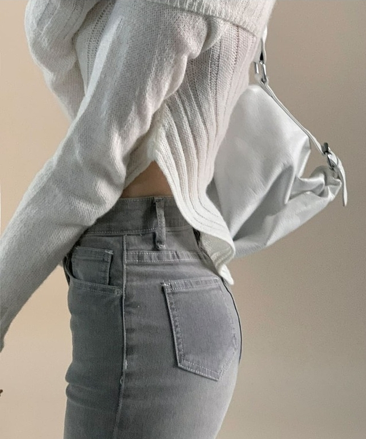 リブアンバランススパンニット IVORY