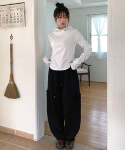 【起毛】ドープカーゴバンディングパンツ BLACK