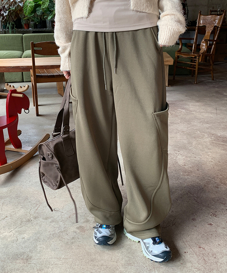 【起毛】ドープカーゴバンディングパンツ KHAKI