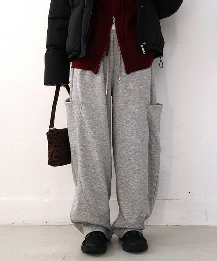 【起毛】ドープカーゴバンディングパンツ MELANGE GRAY