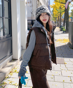 ココダウンベスト BROWN