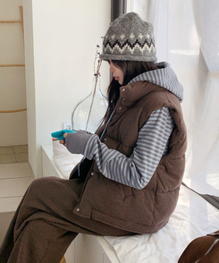 ココダウンベスト BROWN