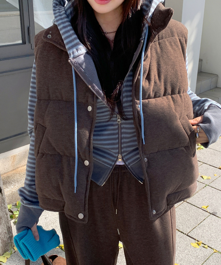 ココダウンベスト BROWN