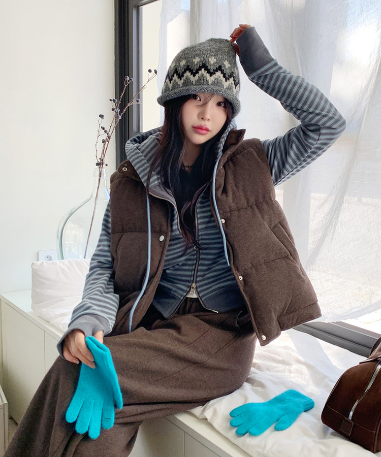 ココダウンベスト BROWN