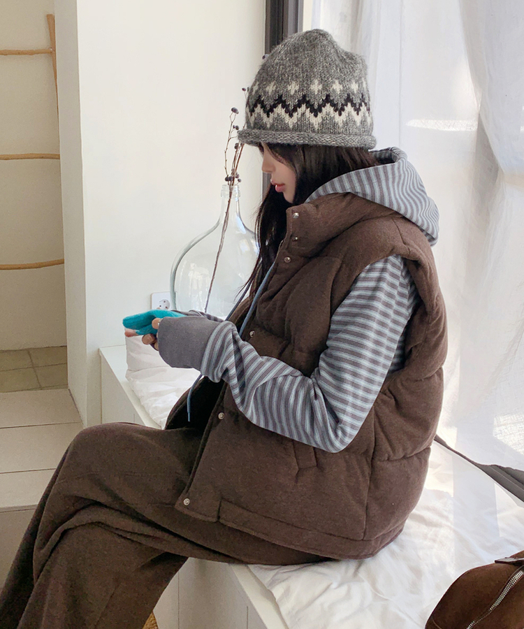 ココダウンベスト BROWN