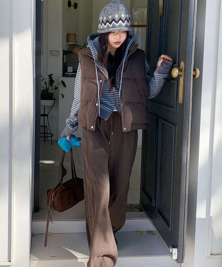 ココダウンベスト BROWN