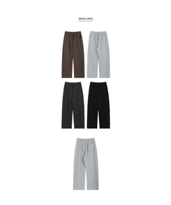 【起毛】サイドスリットバンディングパンツ