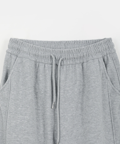 【起毛】サイドスリットバンディングパンツ