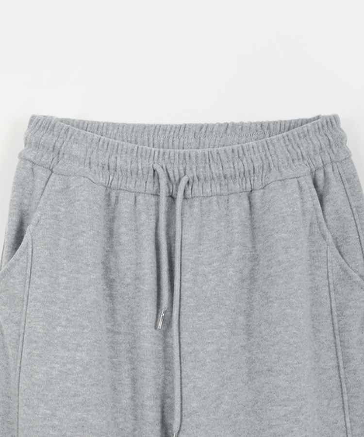 【起毛】サイドスリットバンディングパンツ