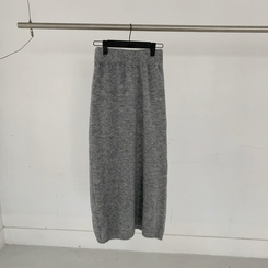 【SET マフラー付き】ストライプニットカーディガン ニットロングスカート