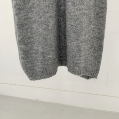 【SET マフラー付き】ストライプニットカーディガン ニットロングスカート