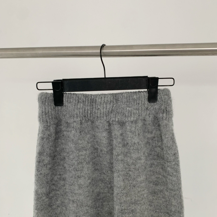 【SET マフラー付き】ストライプニットカーディガン ニットロングスカート