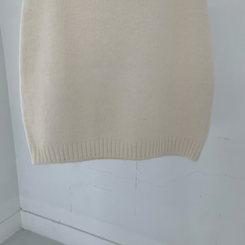 【SET】プチハイネックボタンニット ミニスカート