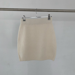 【SET】プチハイネックボタンニット ミニスカート