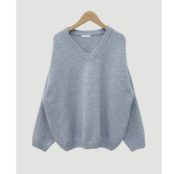 ムードVネックニットニット(9color)