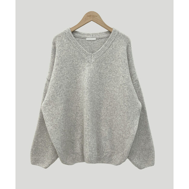 ムードVネックニットニット(9color)