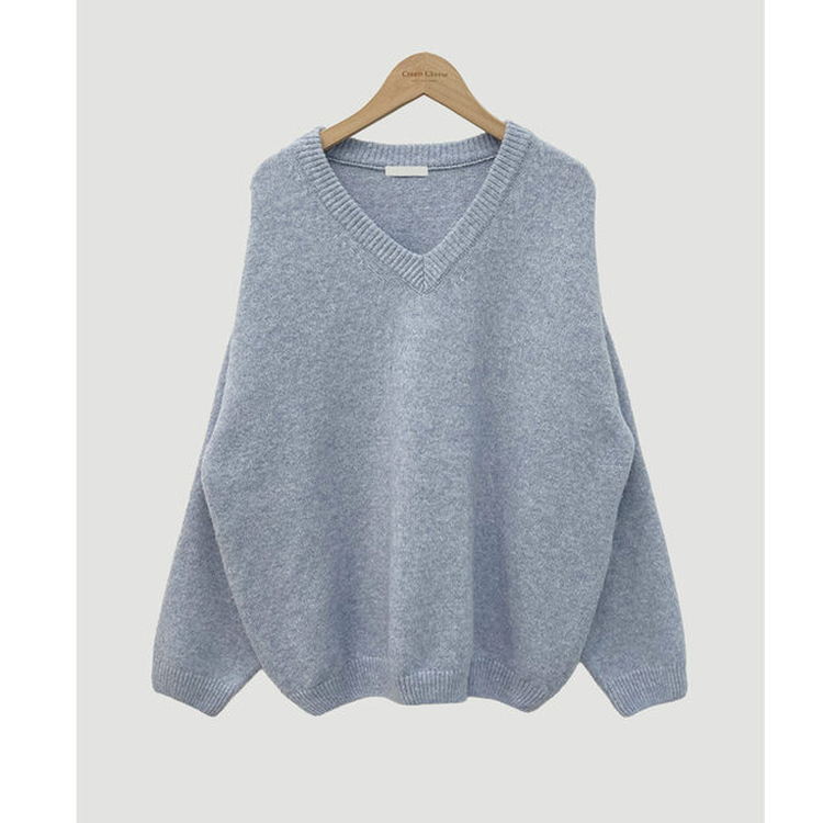 ムードVネックニットニット(9color)