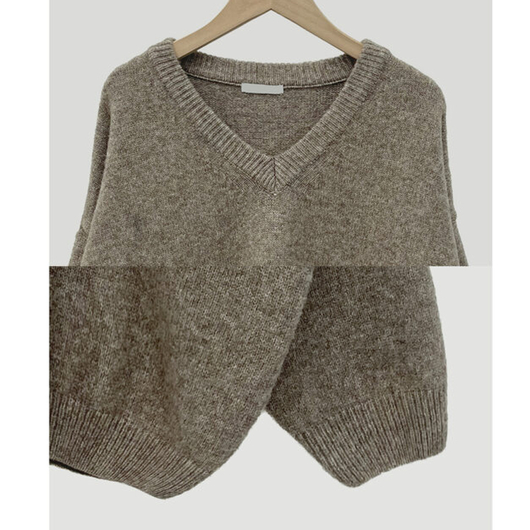 ムードVネックニットニット(9color)