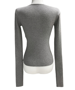 ボタンウォーマーリブスリムニット(5color)