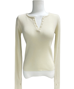 ボタンウォーマーリブスリムニット(5color)