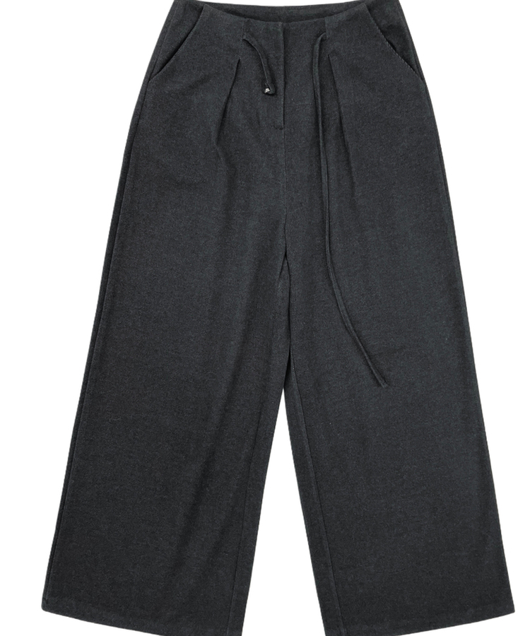 ヘビーウールピンタックスラックスパンツ