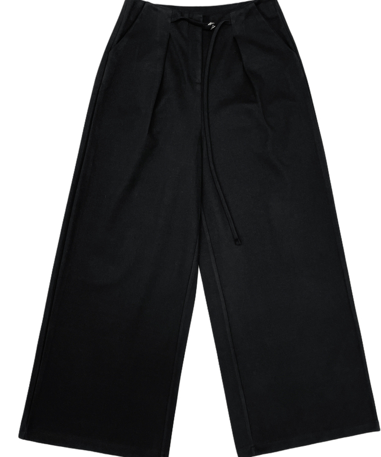 ヘビーウールピンタックスラックスパンツ