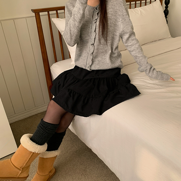 モモティアードスカート BLACK