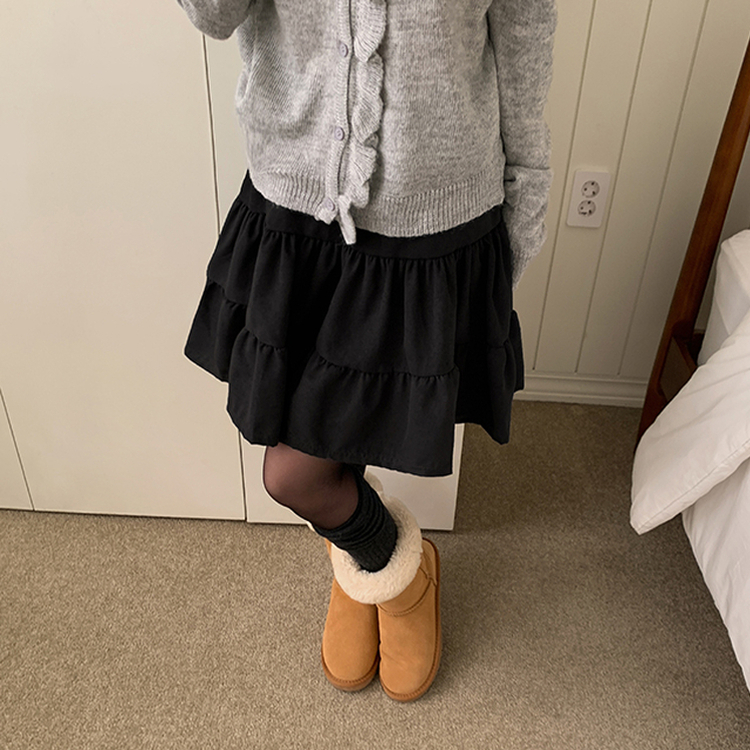 モモティアードスカート BLACK