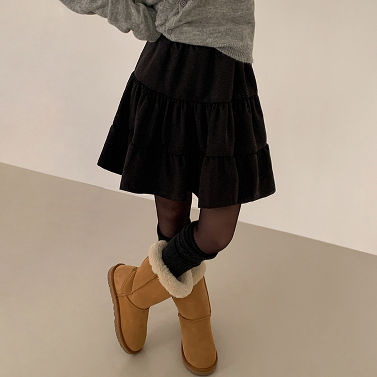 モモティアードスカート BLACK