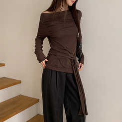 クロウ長袖Tシャツ BROWN