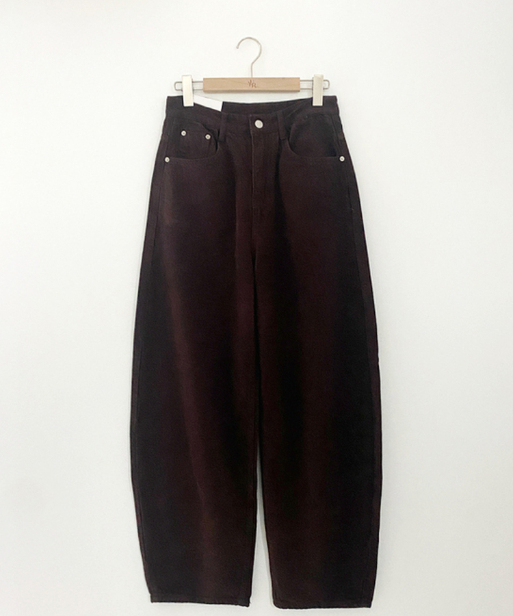 【起毛】マロングワイドパンツ