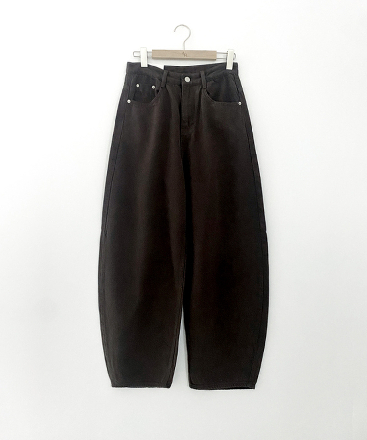 【起毛】マロングワイドパンツ