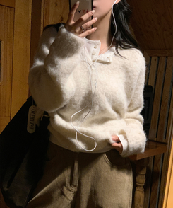 ライスレイヤード長袖Tシャツ(7color) IVORY