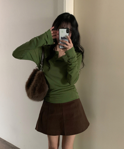 ライスレイヤード長袖Tシャツ(7color) OLIVE