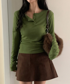 ライスレイヤード長袖Tシャツ(7color) OLIVE