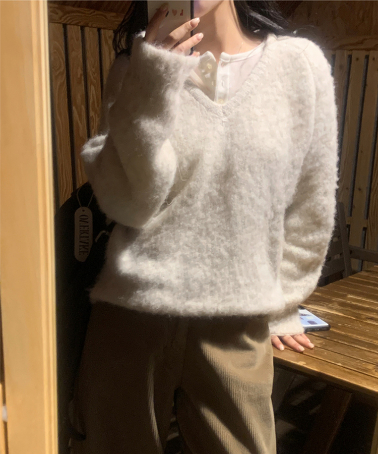 ライスレイヤード長袖Tシャツ(7color) IVORY