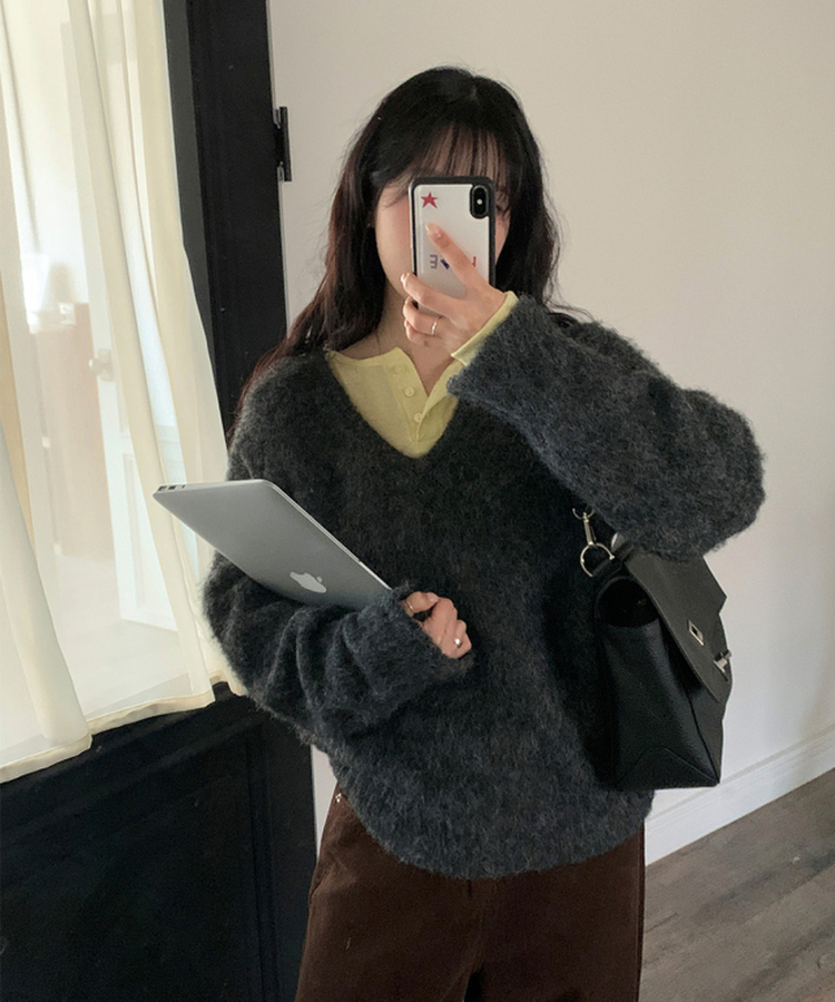 ライスレイヤード長袖Tシャツ(7color) YELLOW