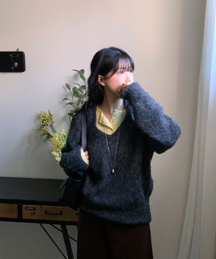 ライスレイヤード長袖Tシャツ(7color) YELLOW