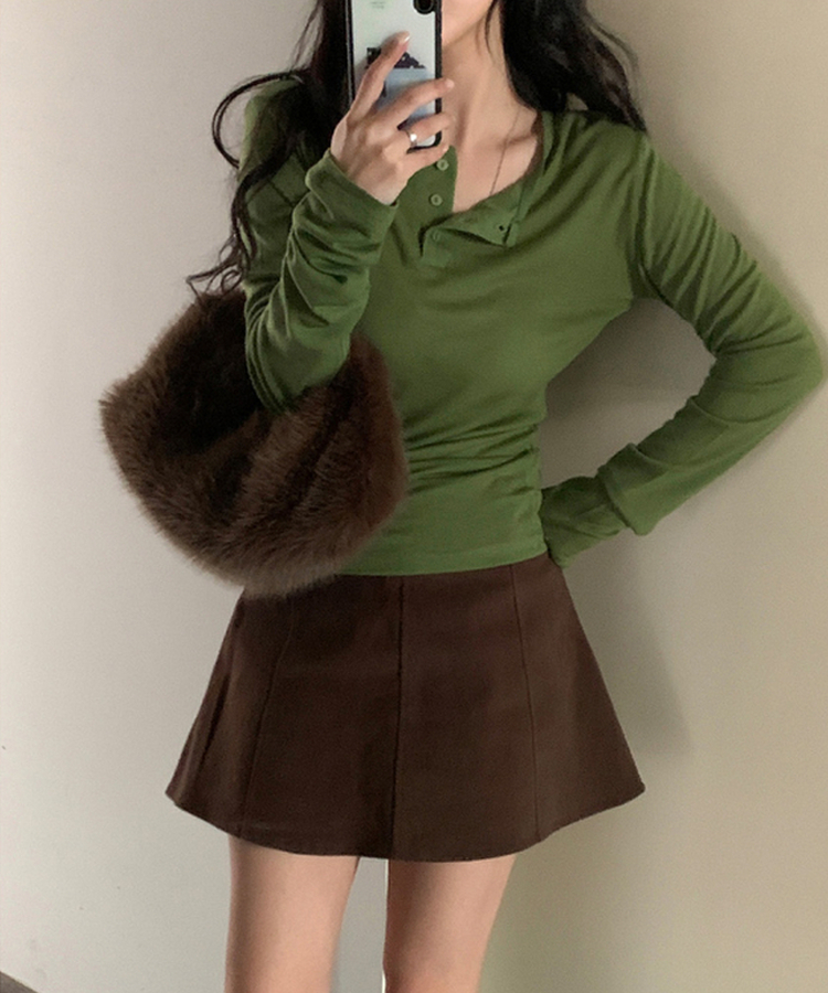 ライスレイヤード長袖Tシャツ(7color) OLIVE