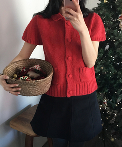 フェリーピーチミニスカート BLACK