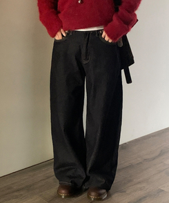 ノンフェードチェックパンツ DEEP DENIM