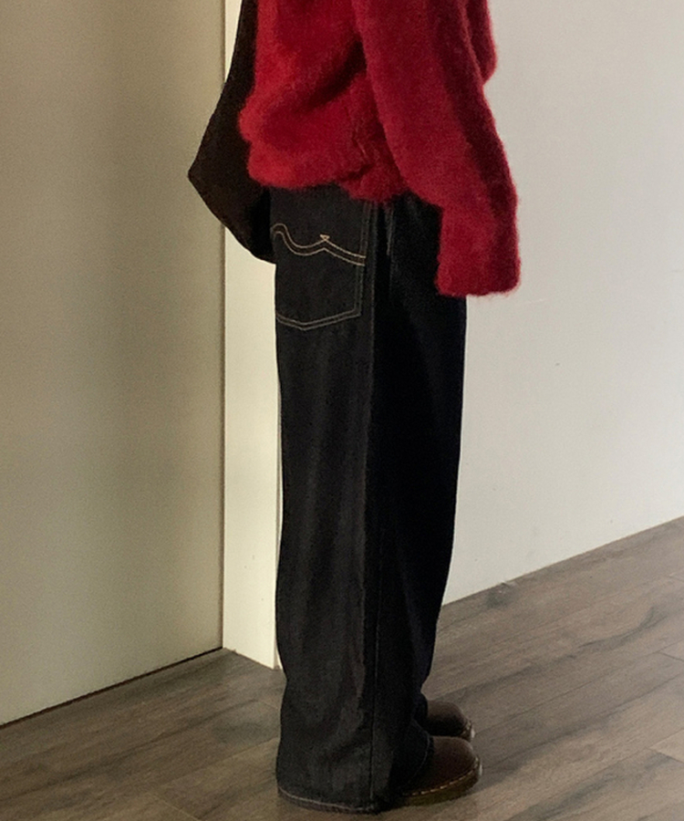 ノンフェードチェックパンツ DEEP DENIM