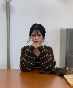 【マフラー付き】マープルニット BROWN